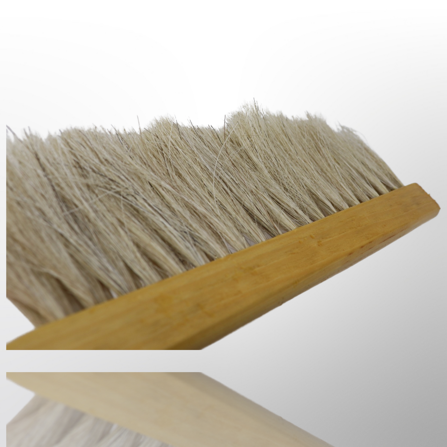 Bee brush wooden handle