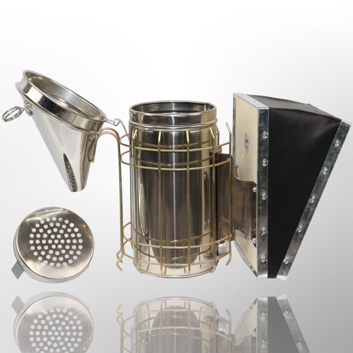 Medium Size Smoker Stainless Steel & Leather