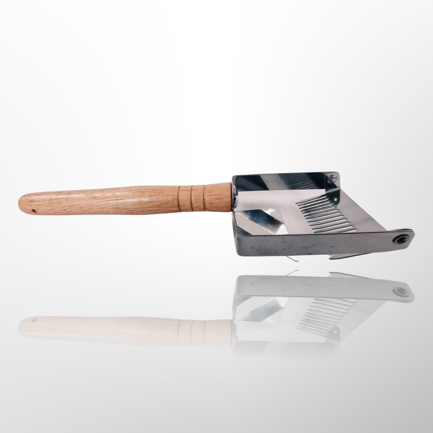 Uncapping Fork Scraper Stainless Steel Wooden Handle