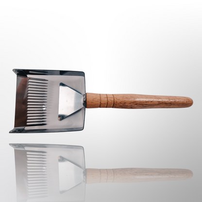 Uncapping Fork Scraper Stainless Steel Wooden Handle