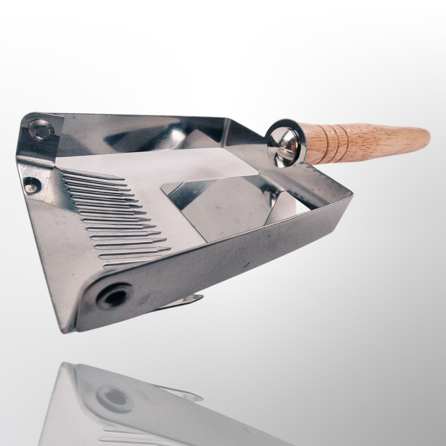 Uncapping Fork Scraper Stainless Steel Wooden Handle